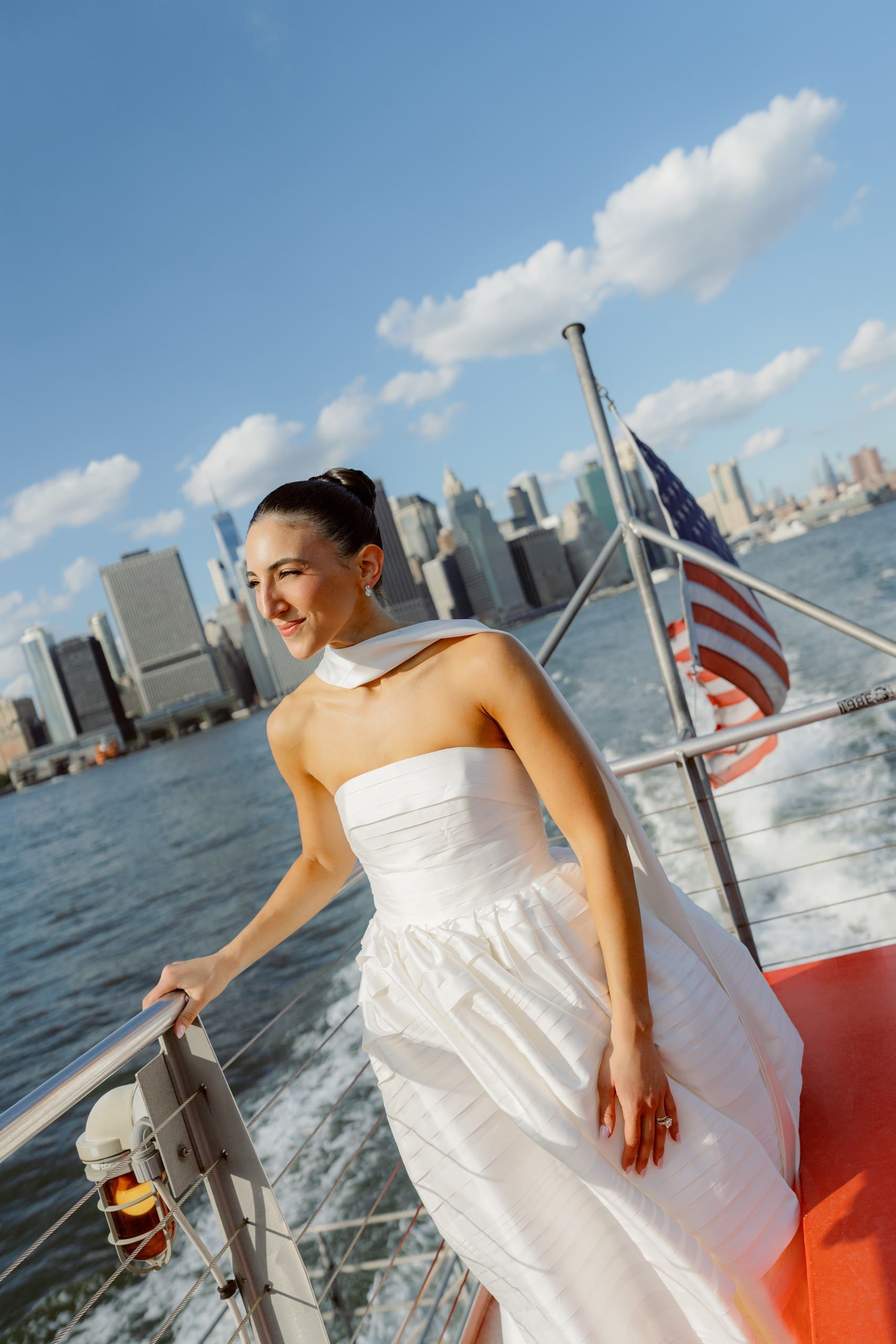 the sleek bun is becoming a modern day classic for bridal hairstyles, as a 2026 hair trend they stay on the list!