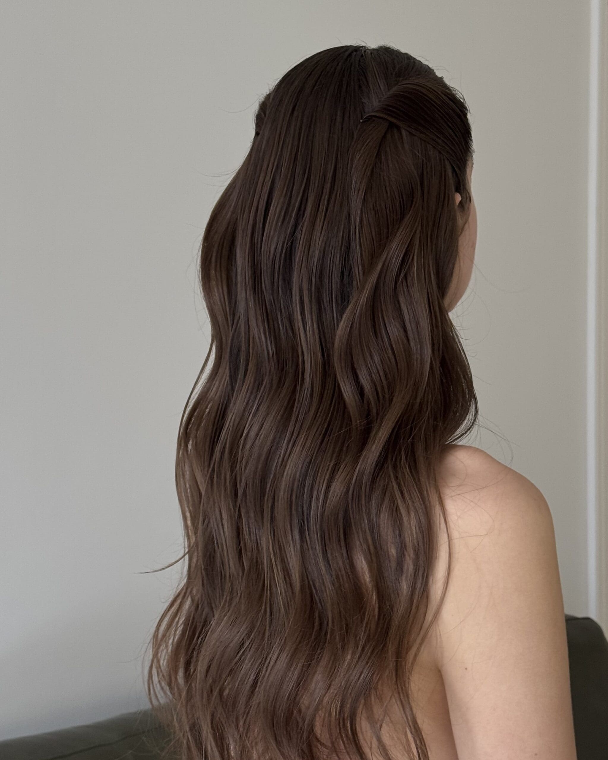 the classic half up half down hairstyle is consistently a top bridal hairstyle year after year!